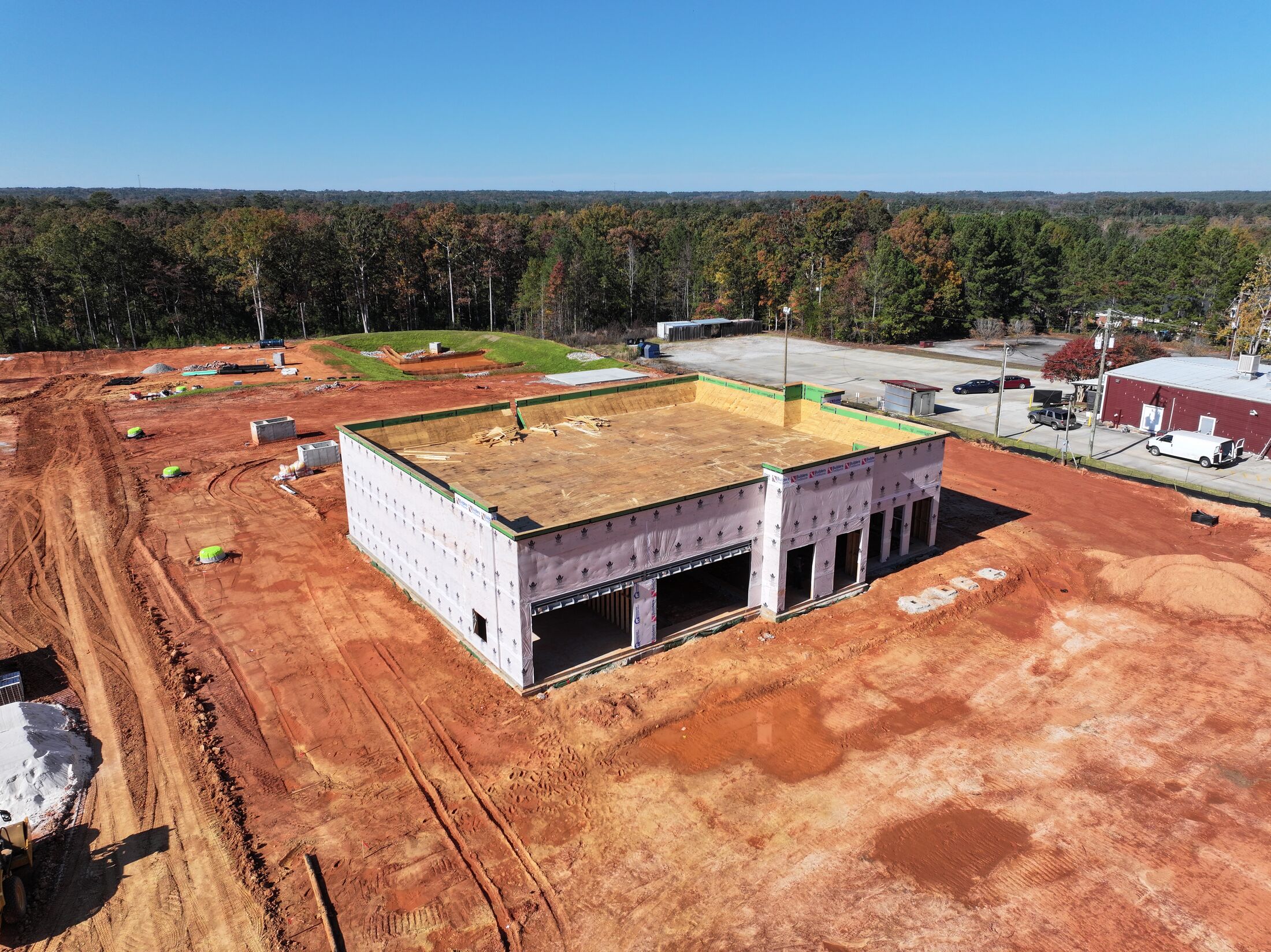 Aerial site after color grading