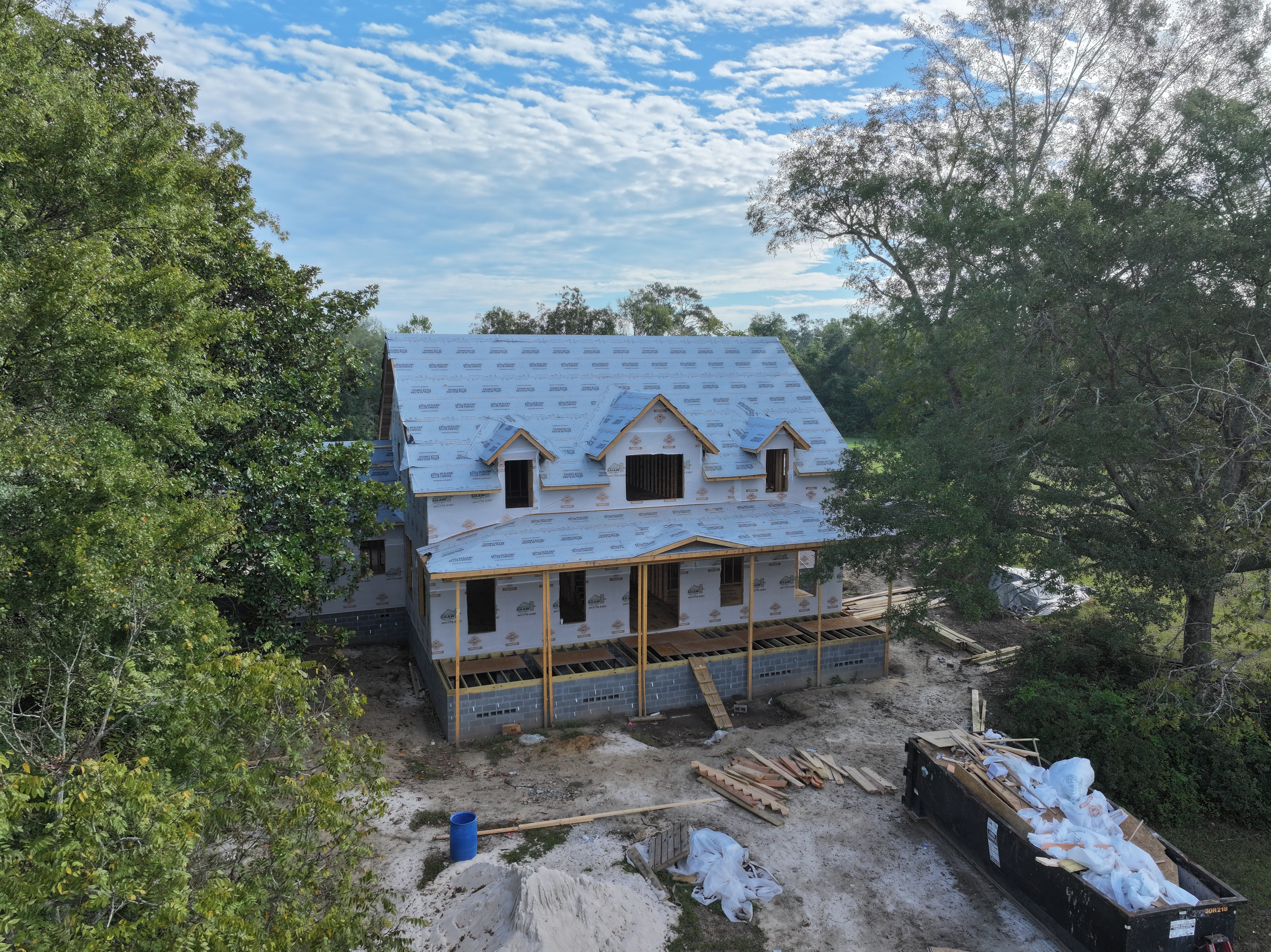 Finished custom home